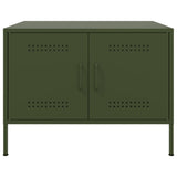 ZNTS Coffee Table Olive Green 68x50x50.5 cm Steel 843034