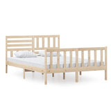3101153 Bed Frame without Mattress Solid Wood 140x200 cm