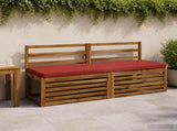 2-Piece Bench Cushions VUGHT 2 pcs 100% Polyester Red 951997
