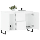 Sideboard White 101.5x35x70 cm Engineered Wood 827212