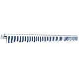 Folding Awning Manual Operated 450 cm Blue/White 275565