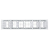 Gabion Raised Bed 3 pcs Silver 250 x 50 x 150 cm 3422235