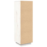 Highboard White 38x35x117 cm Solid Wood Pine 814360