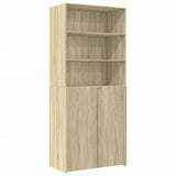 Storage Cabinet Sonoma Oak 80x42.5x225 cm Engineered Wood 3281345