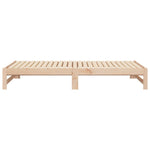 ZNTS Pull-out Day Bed without Mattress 2x cm Solid Wood Pine 823404