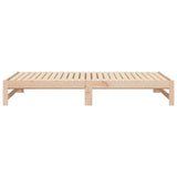 ZNTS Pull-out Day Bed without Mattress 2x cm Solid Wood Pine 823404