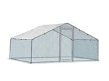 6.5 x 10 ft Large Metal Chicken Coop, Walk-in Poultry Cage Chicken Hen Run House with Waterproof 08931110