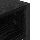 Desk with Storage Black Oak 100 x 50 x 75 cm Engineered Wood 886474