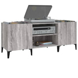 Record Cabinet Grey Sonoma 121x38x48 cm Engineered Wood 831939