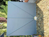Collapsible Terrace Side Awning Grey 300x200 cm 44565