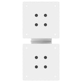 Coffee Table Legs X-Shaped 2 pcs White 40x cm Steel 4012933