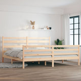 Bed Frame without Mattress Solid Wood Pine 200x200 cm 3103733