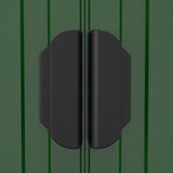 Garden Shed Green 192x606x223 cm Galvanised Steel 3147432