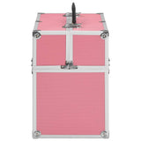 Make-up Case 38x23x34 cm Pink Aluminium 91834