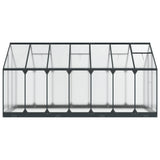 Garden Greenhouse with Door Anthracite 183.5 x 423.5 x 207 cm 3433045