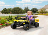 Kids Ride on Car, 12V Electric Kids UTV with Electric Dump Bed, 4-Wheel Suspension for 3-8 Years, T3398P555142