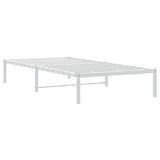 Metal Bed Frame without Mattress White 100x200cm 373668
