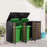 Wheelie Bin Storage for 3 Bins Anthracite 204 x 77.5 x 115.5 cm 3394769