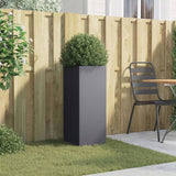 Planter Anthracite 32x29x75 cm Steel 841573
