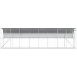 Against Wall Chicken Coop Silver 800 x 100 x 215 cm 3434708