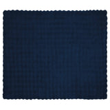 Anti-Slip Faux Rabbit Fur Blanket Olite 4 pcs Marine Blue 42021829