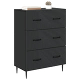 Drawer Cabinet Black 66 x 34.5 x 89.5 cm Engineered Wood 894836