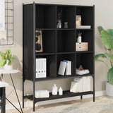 Bookcase Black Engineered wood, steel Medium Bookcase 3214329