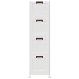 Stackable Storage Box with Wheels 4-Tier 75 L 64x40x141.5 cm 4012372