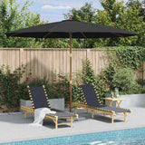 Garden Parasol with Wooden Pole 350 cm Anthracite 44529