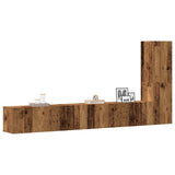 3 Piece TV Cabinet Set Wall-mounted Old Wood Engineered Wood 3329197