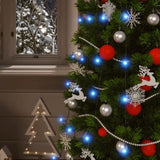 Solar Fairy Lights 5 pcs 5x200 LED Blue Indoor Outdoor 328953