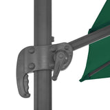 Cantilever Garden Parasol Green Fabric with a PA coating Large 44634
