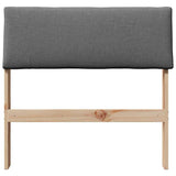 Upholstered Headboard Dark Grey 80 cm Solid Pine Wood 879145