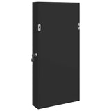 Mirror Jewellery Cabinet with LED Lights Wall Mounted Black 353248