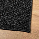 Rug ZIZUR Anthracite 80x250 cm Jute Look Indoor and Outdoor 4010344