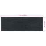 Door Mat Dark Grey 100x300 cm Tufted Coir 155595