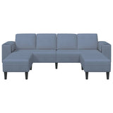 Fabric Sofa with Cushion Blue Corduroy fabric 3335134