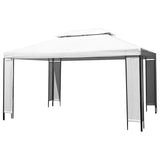 Gazebo with LED String Lights White 3x4 m 3070301