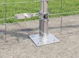 Welded Wire Fence with Concrete Base 50 x 0.8 m 3351530