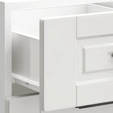 ZNTS Kitchen Base Cabinet Porto High Gloss White Engineered Wood 854222