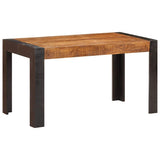 289655 Dining Table 140x70x76 cm Solid Rough Mango Wood