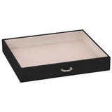 Jewellery Box 4-Layer with Mirror Lockable Black 22.5x17.5x16.5 cm 4103561