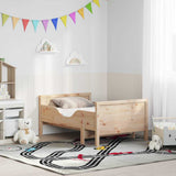 Bed Frame with Mattress Brown 80 x 200 cm Solid Pine Wood 3385952