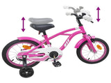 Kids Bike 16 Inches for 4-6 Years Old Dark Pink 42009692