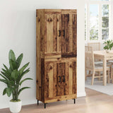 Highboard 2 pcs Old Wood Engineered Wood 3415685