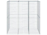 Gabion Basket with Cover 150x100x200 cm Galvanised Iron 3295226
