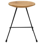 ZNTS Stools 2 pcs Solid Teak Wood 285202