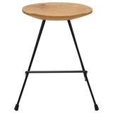 ZNTS Stools 2 pcs Solid Teak Wood 285202