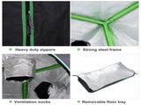 Grow Tent Reflective Mylar Hydroponic with Adjustable Vents and Floor Tray for Indoor Plant Growing, T3398P322095