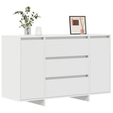 Sideboard with Drawer White 120 x 41 x 75 cm Engineered Wood 3333906